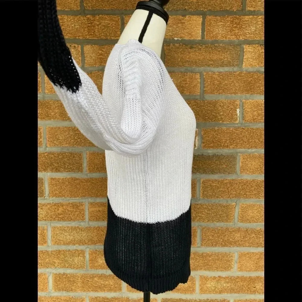Vince Colorblock Drop Shoulder Knit Pullover - Picture 6 of 13